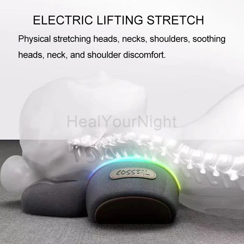 Electric Neck Massage Pillow Heating Vibration Neck Massager